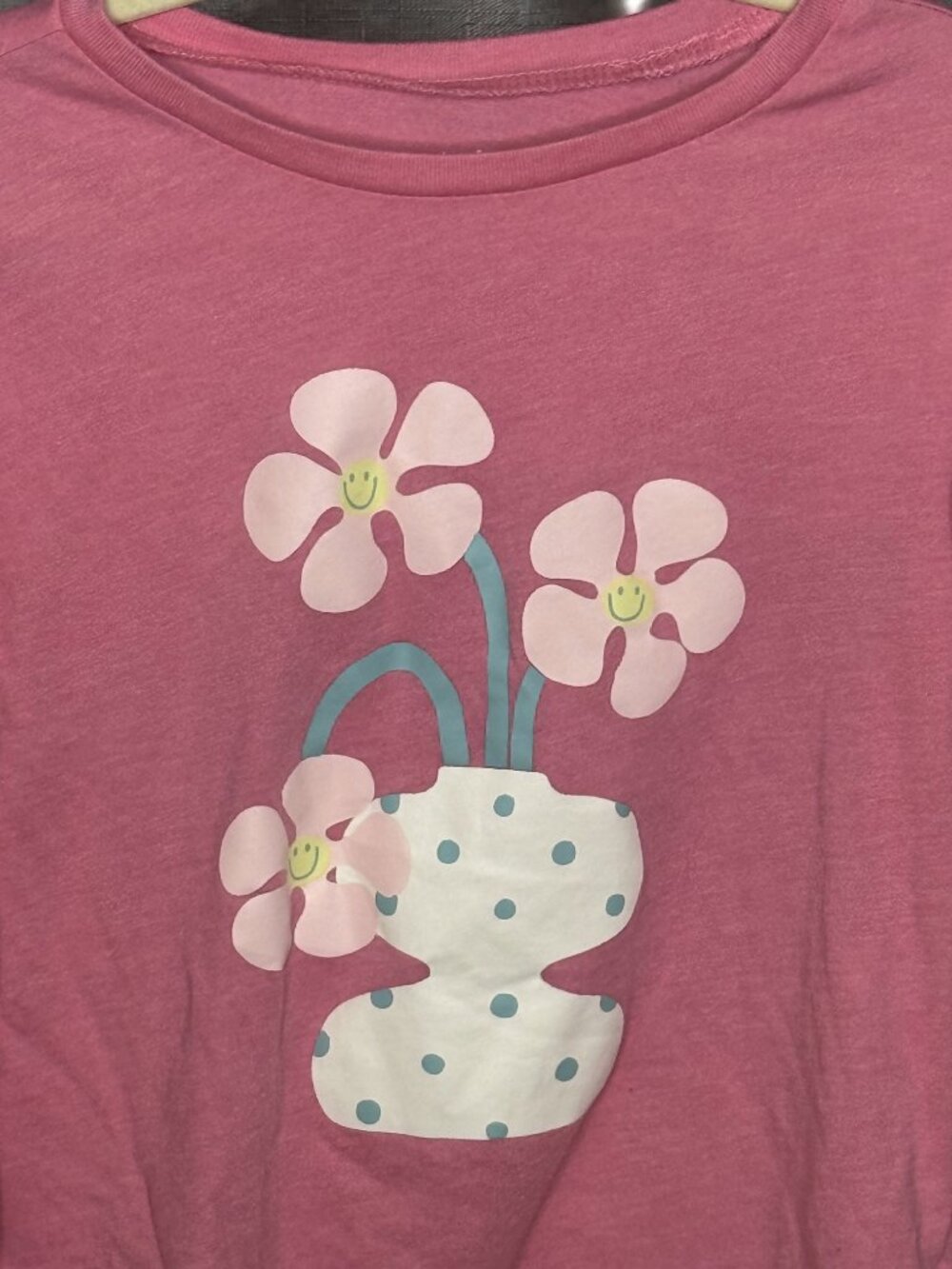 Carter's - Girls Long Sleeve Flower Shirt - Size Youth Small